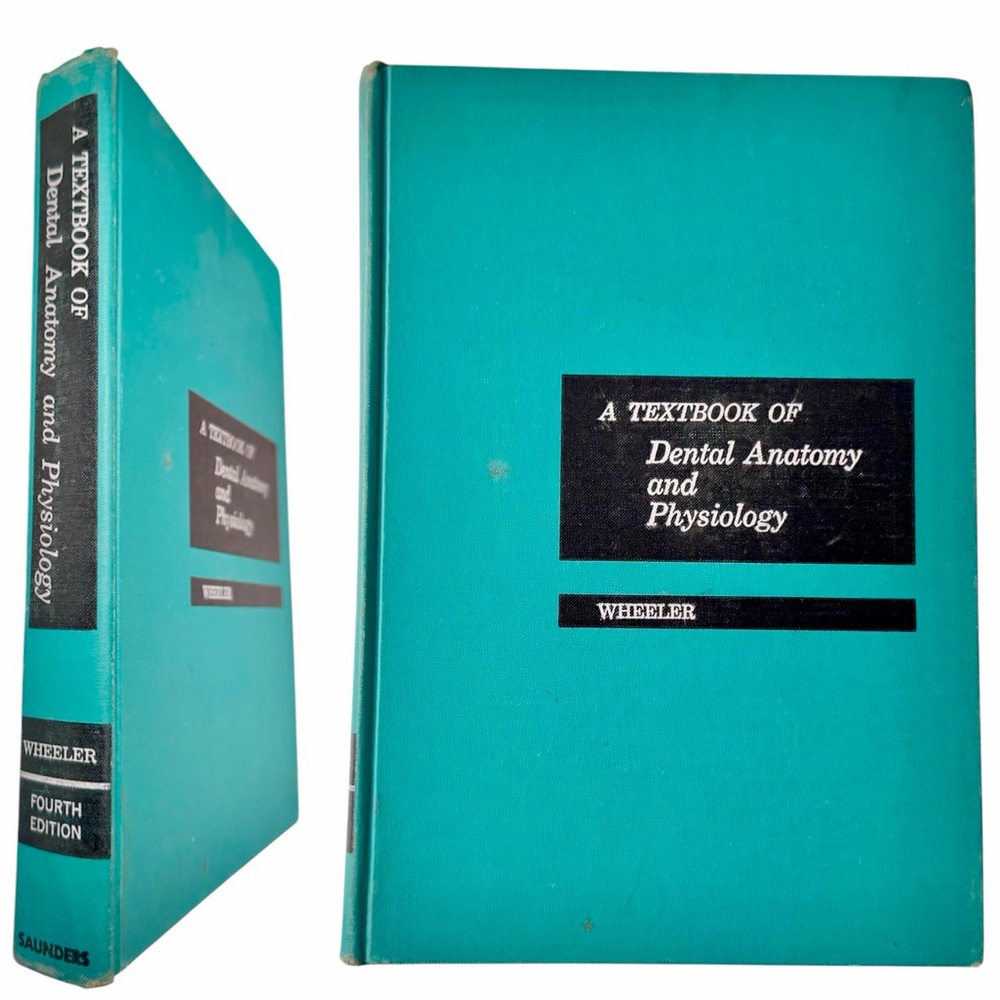 VINTAGE 1965 Textbook of Dental Anatomy & Physiology Hardcover Teal Blue Book